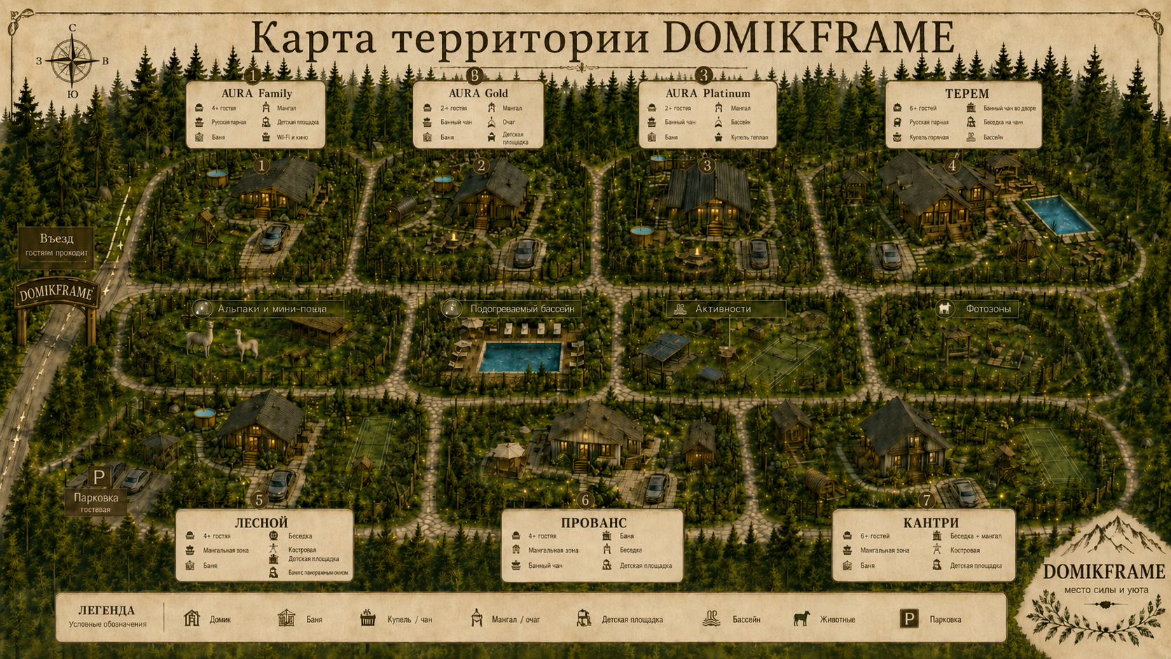 Карта территории комплекса